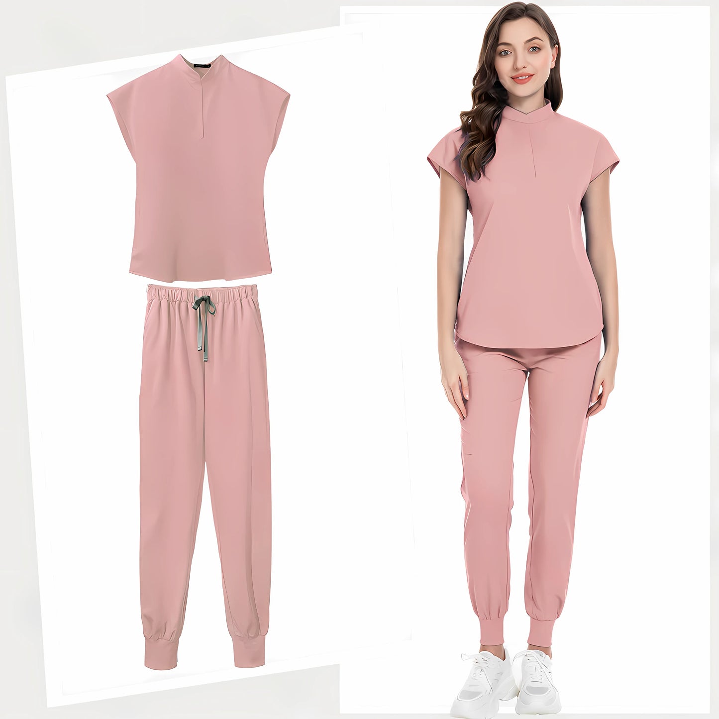 π©ββοΈ Fashion Jogger Suit - Multicolor Medical Nurse Scrubs Uniform for Women π¨ββοΈ