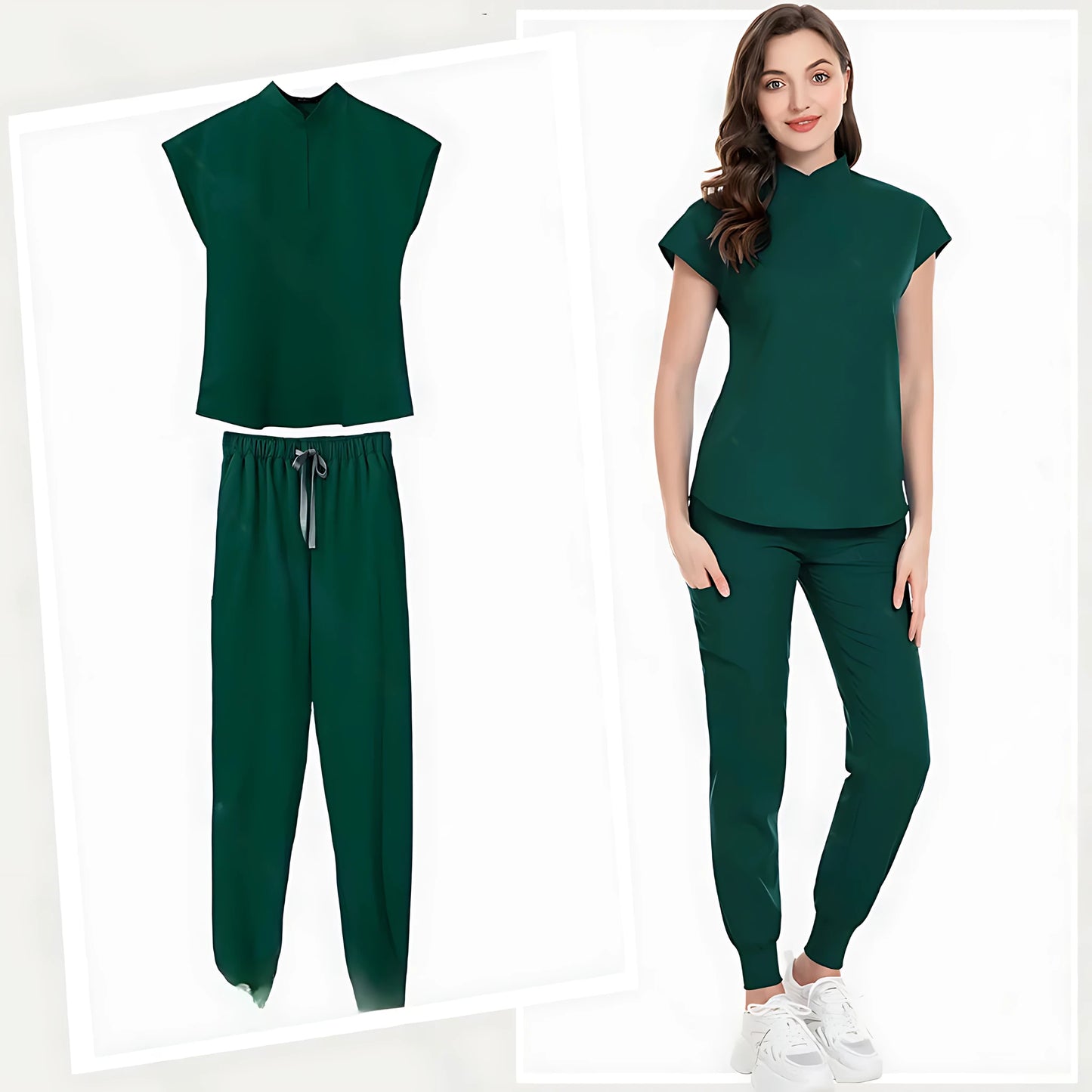 π©ββοΈ Fashion Jogger Suit - Multicolor Medical Nurse Scrubs Uniform for Women π¨ββοΈ