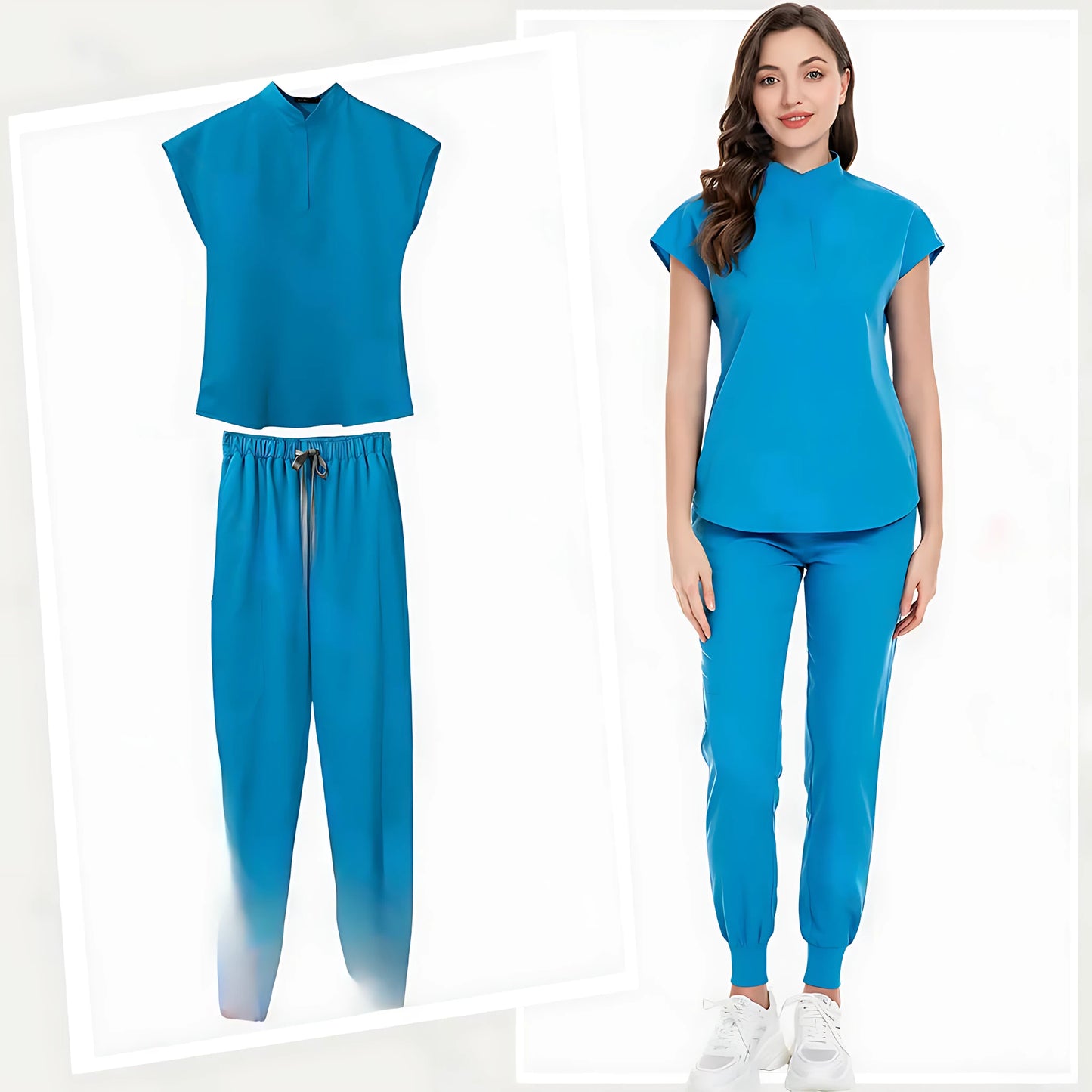 π©ββοΈ Fashion Jogger Suit - Multicolor Medical Nurse Scrubs Uniform for Women π¨ββοΈ