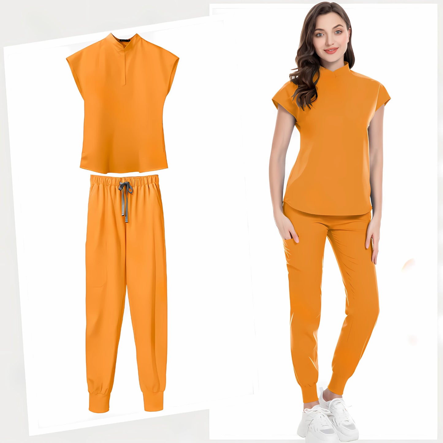 π©ββοΈ Fashion Jogger Suit - Multicolor Medical Nurse Scrubs Uniform for Women π¨ββοΈ
