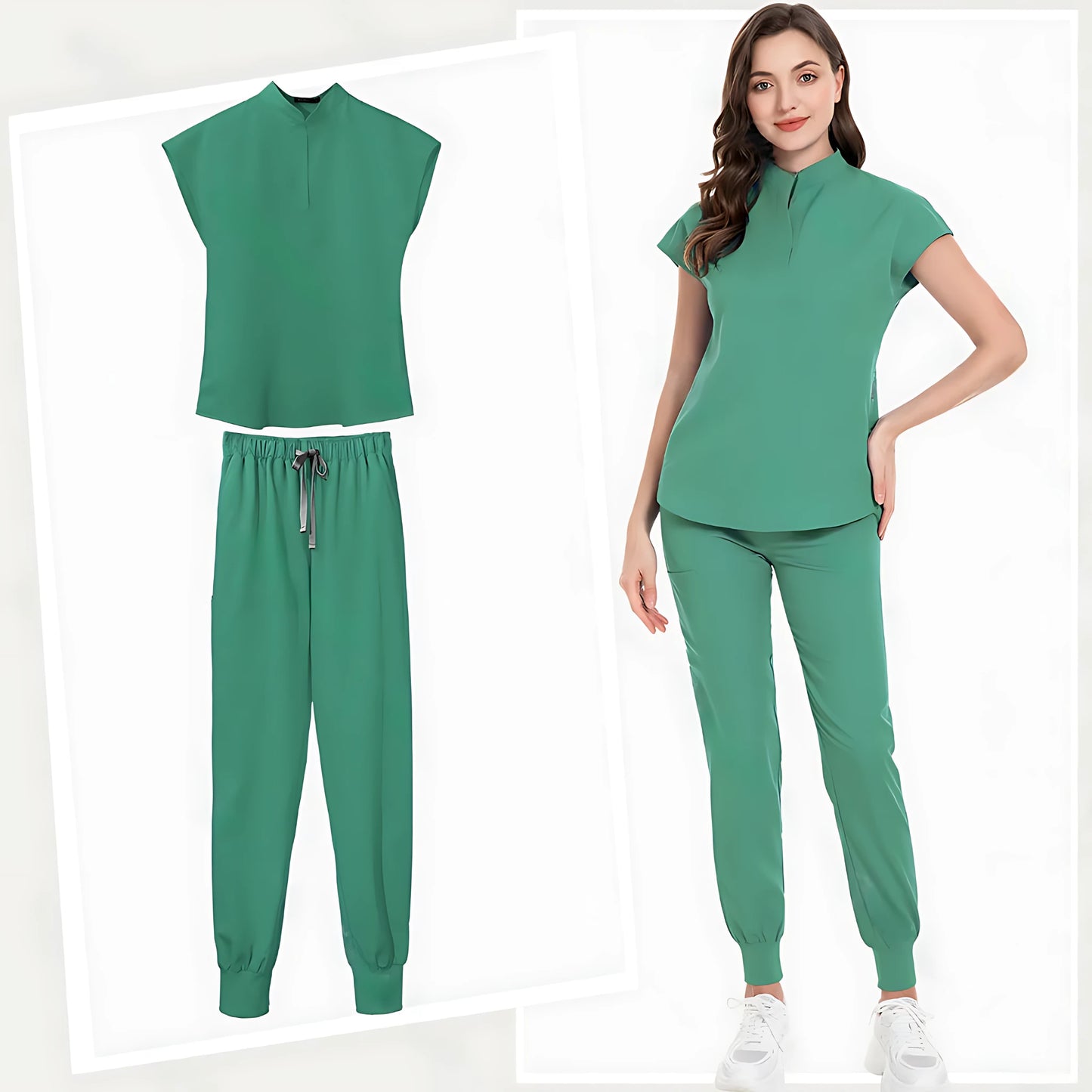π©ββοΈ Fashion Jogger Suit - Multicolor Medical Nurse Scrubs Uniform for Women π¨ββοΈ