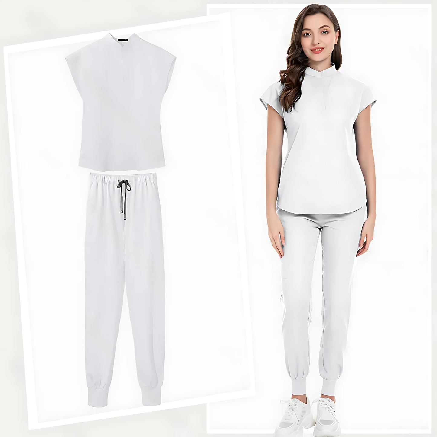 π©ββοΈ Fashion Jogger Suit - Multicolor Medical Nurse Scrubs Uniform for Women π¨ββοΈ