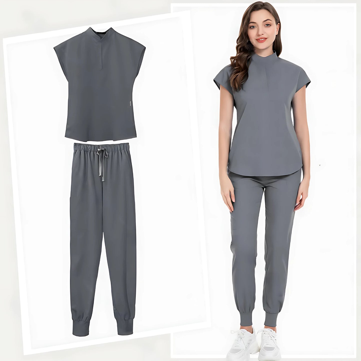 π©ββοΈ Fashion Jogger Suit - Multicolor Medical Nurse Scrubs Uniform for Women π¨ββοΈ