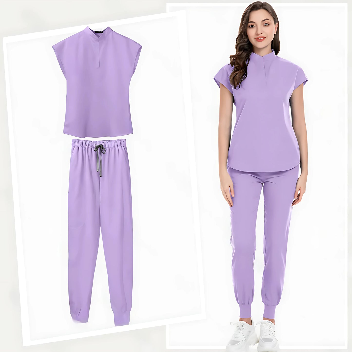 π©ββοΈ Fashion Jogger Suit - Multicolor Medical Nurse Scrubs Uniform for Women π¨ββοΈ