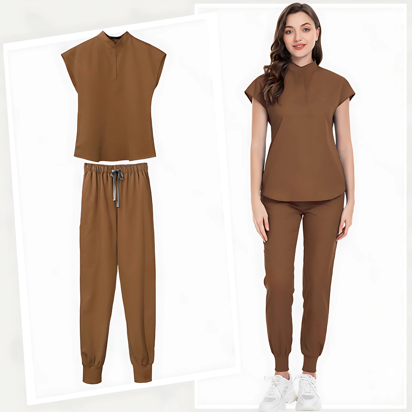 π©ββοΈ Fashion Jogger Suit - Multicolor Medical Nurse Scrubs Uniform for Women π¨ββοΈ