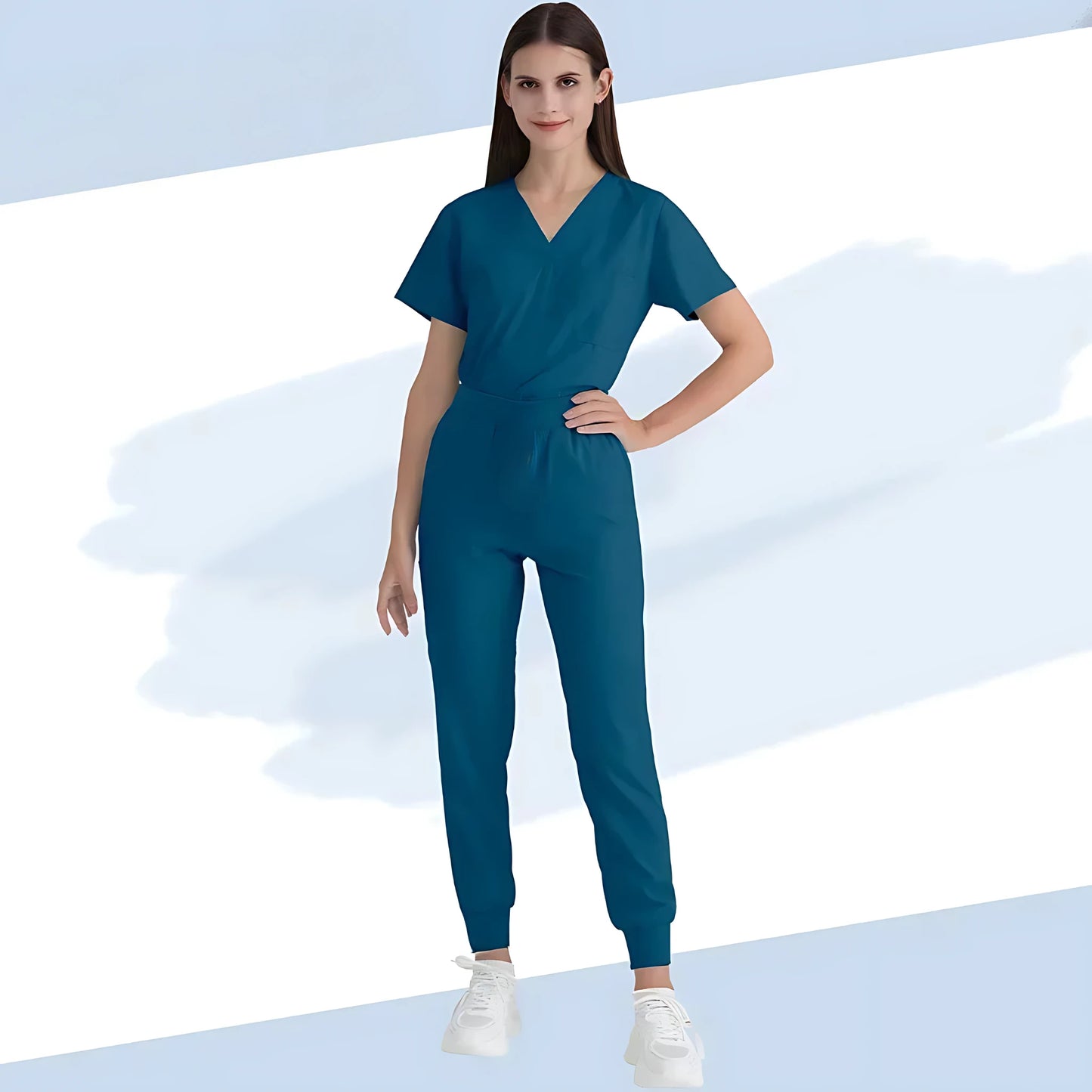 👩‍⚕️ Slim Fit V-Neck Medical Scrubs Uniform - Women's Scrub Sets 👩‍⚕️