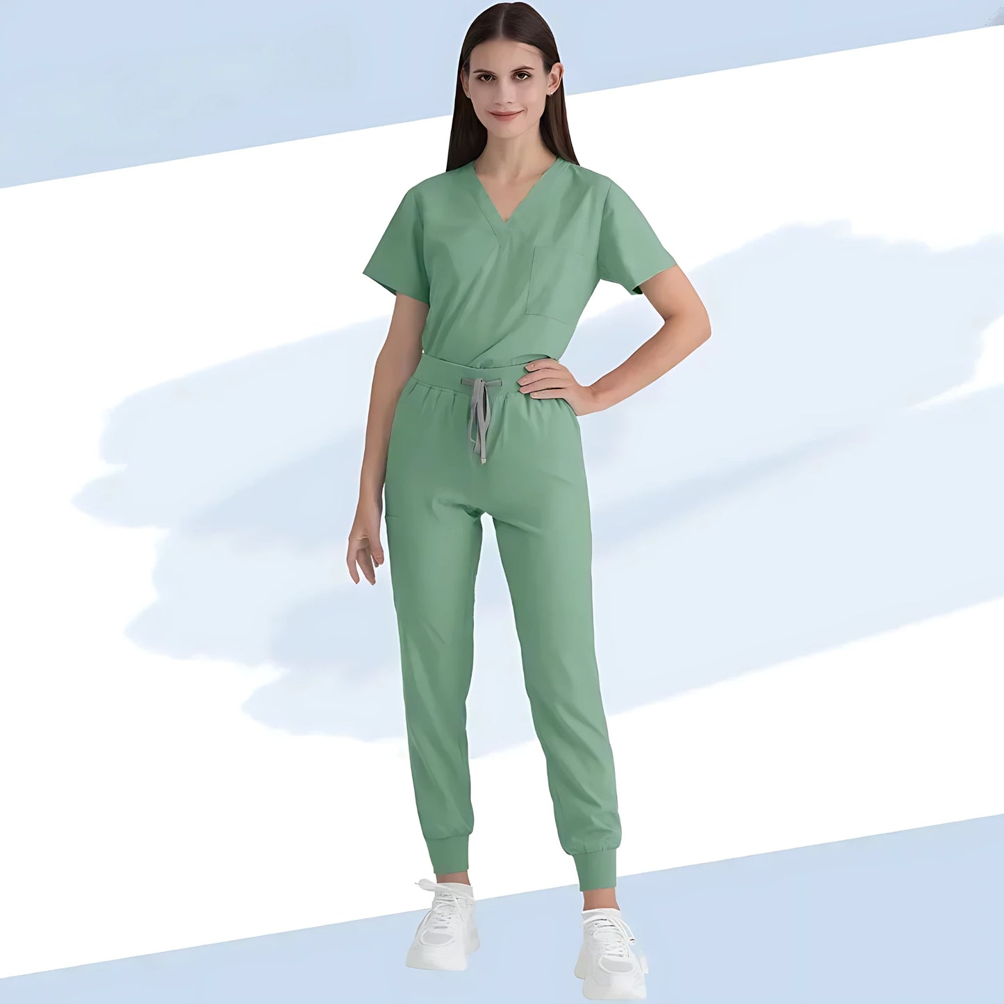 👩‍⚕️ Slim Fit V-Neck Medical Scrubs Uniform - Women's Scrub Sets 👩‍⚕️