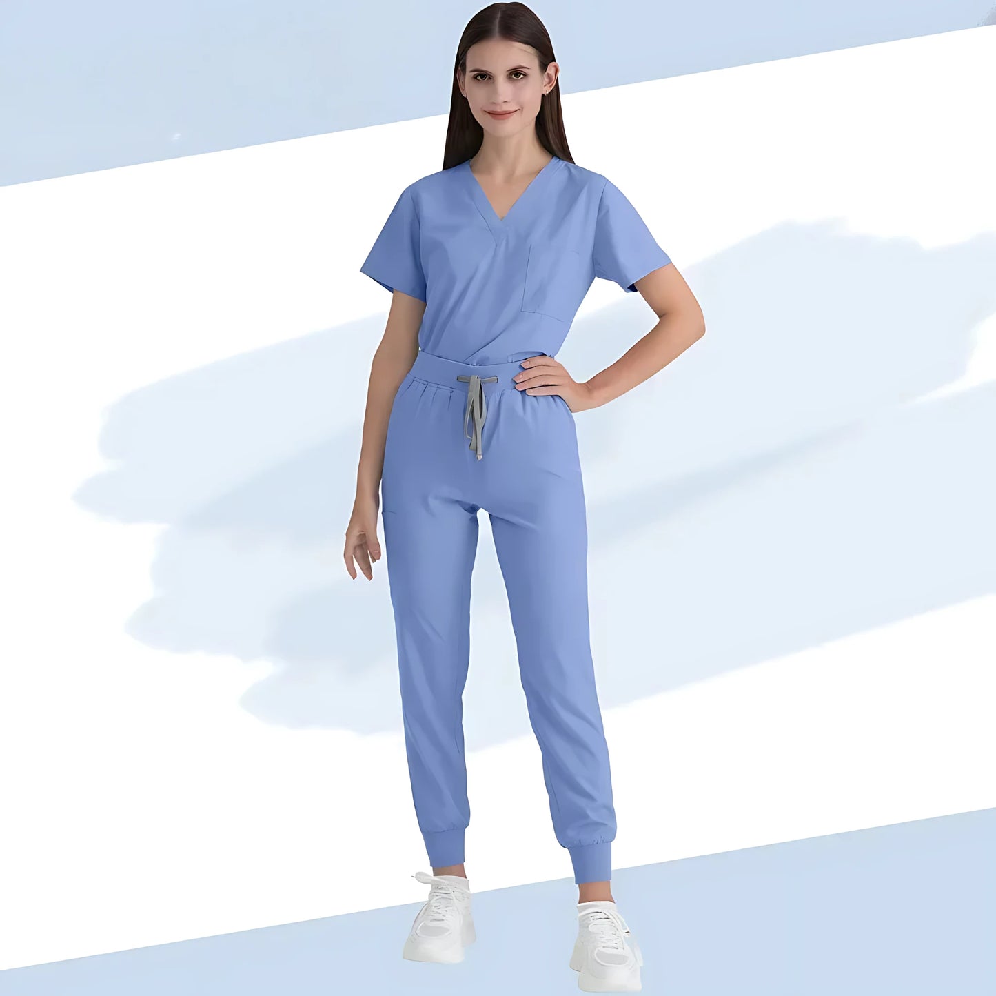 👩‍⚕️ Slim Fit V-Neck Medical Scrubs Uniform - Women's Scrub Sets 👩‍⚕️