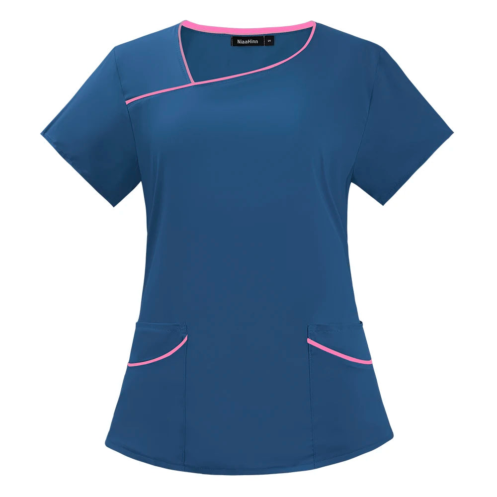 👩‍⚕️ Breathable Medical Nurse Tops | Fashion-Style Scrubs Blouse for Women 👩‍⚕️