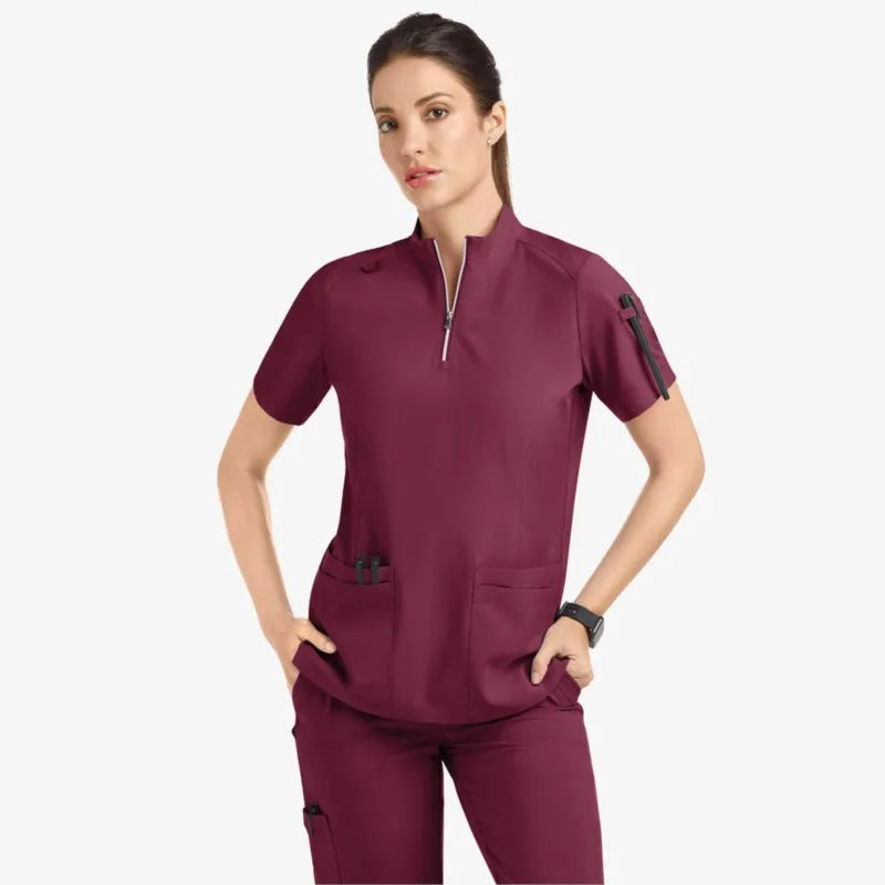 👩‍⚕️ Unisex V-Neck Medical Scrubs Set | Short Sleeve Nurse Uniform 👨‍⚕️