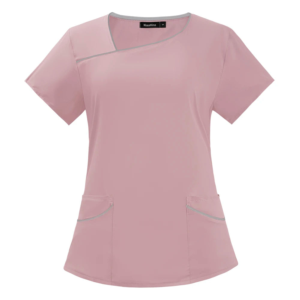 👩‍⚕️ Breathable Medical Nurse Tops | Fashion-Style Scrubs Blouse for Women 👩‍⚕️