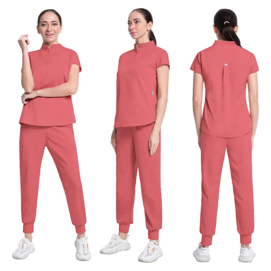 👩‍⚕️ Jogger Sports Suit - High-Quality Solid Color Medical Scrubs | Women's Nurse Uniform 👩‍⚕️